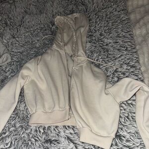 Cream color cropped jacket